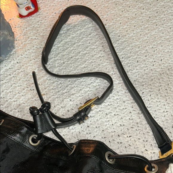 MCM Black Monogram Backpack with Leather Trim - Picture 16 of 17